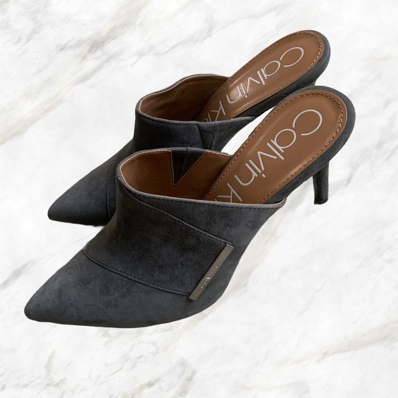 Calvin Klein Shoes - Calvin Klein Suede Heeled Shoes